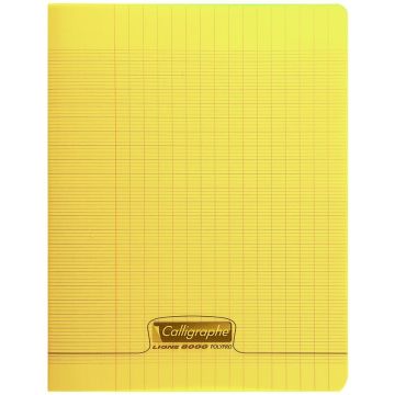 Photo Cahier Séyès 48 pages - 170 x 220 mm - Jaune CALLIGRAPHE Polypro