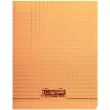 Photo Cahier Séyès 48 pages - 170 x 220 mm - Orange CALLIGRAPHE Polypro