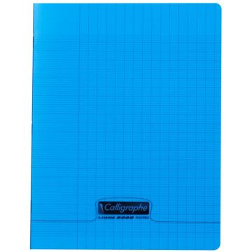 Photo Cahier Séyès 96 pages - 170 x 220 mm - Bleu CALLIGRAPHE Polypro