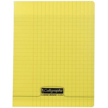 Photo Cahier Séyès 96 pages - 170 x 220 mm - Jaune CALLIGRAPHE Polypro