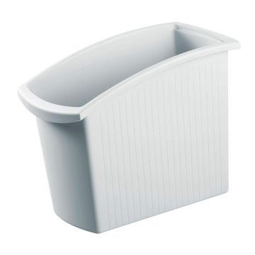 Photo Corbeille à papier rectangulaire 18 litres - Gris clair : HAN MONDO 