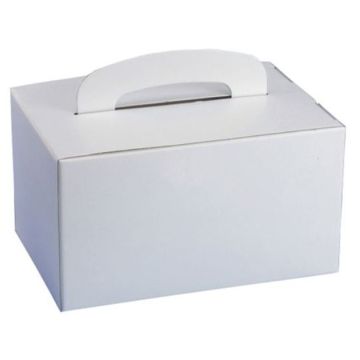 Boîte en carton pour pâtisseries - 155 x 225 x 125 mm - Blanc PAP STAR 