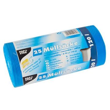 Grands sacs poubelle - 120 litres - Bleu STARPAK