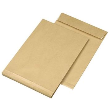 Photo Pochette kraft à soufflet de 20 mm - 250 x 353 mm - Marron MAIL MEDIA