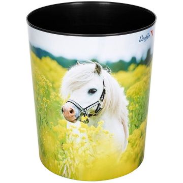 Photo Corbeille à papier - 13 litres - Cheval dans un champ de colza LAUFER