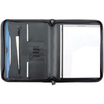 Photo ALASSIO : Serviette-écritoire A4 en cuir - MILANO 30013