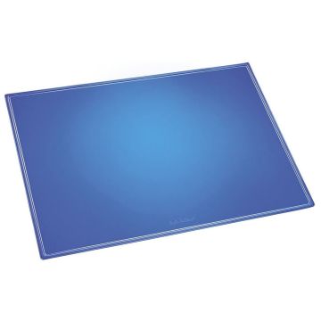 Photo Sous-main personnalisable translucide - Bleu LAUFER Durella Transparent Fluo