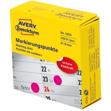 Photo Pastilles adhésives rondes 19 mm - Magenta AVERY