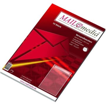 Photo Pochettes d'expédition auto-adhésives - 250 x 353 mm - Blanc : MAIL MEDIA Lot de 10 (39610/0)