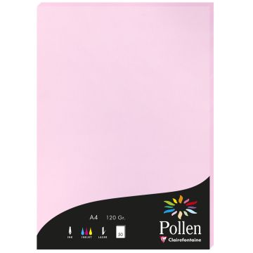Photo Feuille de couleur Rose dragée 210 x 297 mm A4 POLLEN 4213C