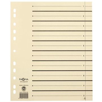 Photo PAGNA : Intercalaires en carton - A4 - Beige 44108-09