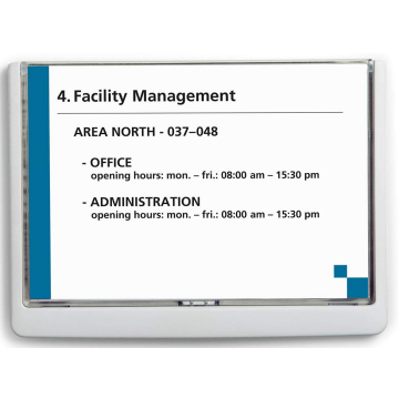 Photo Plaque de porte Blanc Click Sign - 210 x 148,5 mm DURABLE 4866-02