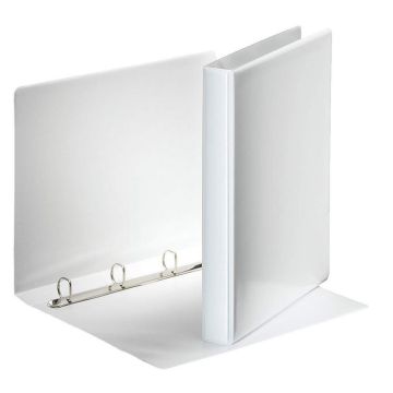 Photo Classeur personnalisable avec 2 Pochettes - Blanc - 4 anneaux de 20 mm : ESSELTE