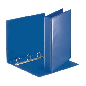 photo Classeur personnalisable avec 2 Pochettes - Bleu - 4 anneaux de 30 mm : ESSELTE