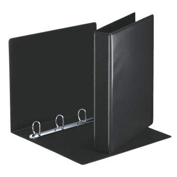 photo Classeur personnalisable avec 2 Pochettes - Noir - 4 anneaux de 30 mm : ESSELTE