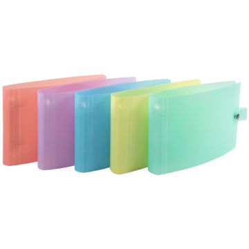 Photo Classeur à 2 anneaux pour fiches Bristol - Assortiment EXACOMPTA Chromaline Pastel