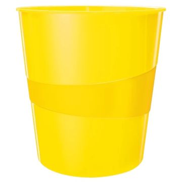 Photo Corbeille à papier 15 litres - Jaune LEITZ WOW Image