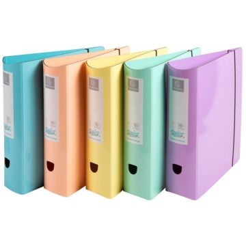 Photo Classeur à levier pour A4 - Dos de 80 mm - Assortiment EXACOMPTA Aquarel