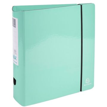 Photo Classeur à levier pour A4 - Dos Rond 80 mm - Vert Pastel EXACOMPTA Aquarel 