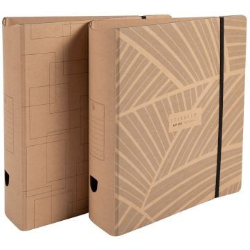 Photo Classeur à levier pour A4 - Dos de 80 mm - Assortiment EXACOMPTA Eterneco