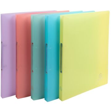 Photo Classeur souple - 2 anneaux de 15 mm - Assortiment EXACOMPTA Chromaline Pastel