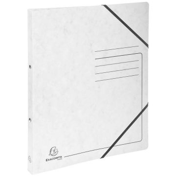 Photo Classeur 2 anneaux - Carte imprimée - Dos 20 mm - Blanc EXACOMPTA
