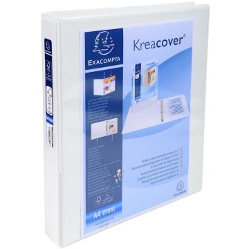 Photo Classeur personnalisable 2 anneaux de 25 mm - Blanc - Dos de 47 mm EXACOMPTA Image