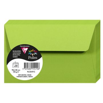 Photo Enveloppe POLLEN Vert Menthe Format  90 x 140 mm 5541C