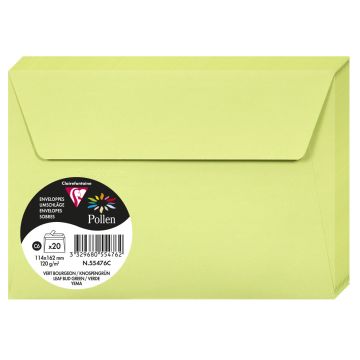 Photo Enveloppe POLLEN Vert Bourgeon Format  114 x 162 mm 55476C