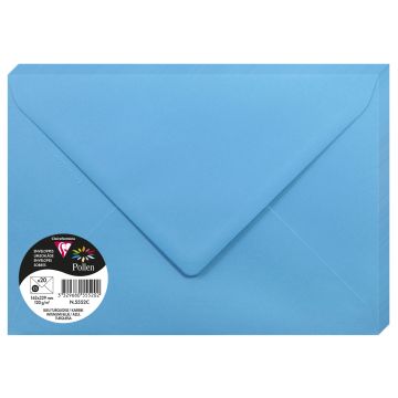 Photo POLLEN Lot de 20 Enveloppes - Format C5 162 x 229 mm - Bleu Turquoise