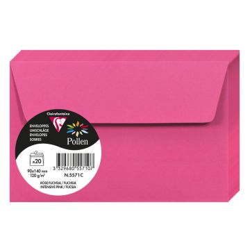 Photo Enveloppe POLLEN Rose Fuchsia Format  90 x 140 mm 5571C
