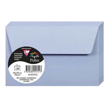 Photo Enveloppe POLLEN Bleu Lavande Format  90 x 140 mm 55721C