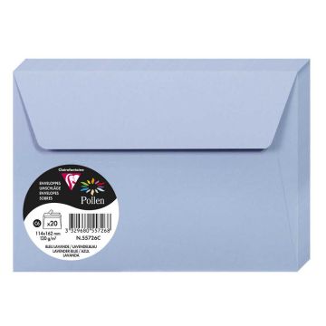 Photo Enveloppe POLLEN Bleu lavande Format  114 x 162 mm 55726