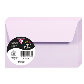 Photo Enveloppe POLLEN Lilas Format  90 x 140 mm 5861C