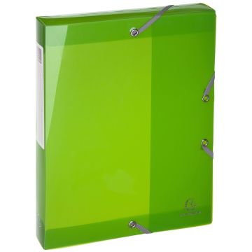 Photo Boîte de classement à élastiques - Dos 40 mm - Vert Anis EXACOMPTA Iderama Image