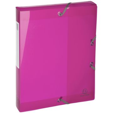 Photo Boîte de classement à élastiques - Dos 40 mm - Rose EXACOMPTA Iderama Image