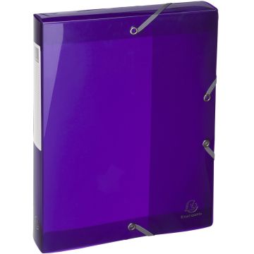 Photo Boîte de classement à élastiques - Dos 40 mm - Violet EXACOMPTA Iderama Image