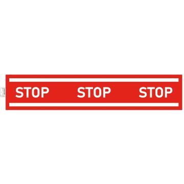 Photo Panneau adhésif - Bande Stop - Rouge EXACOMPTA