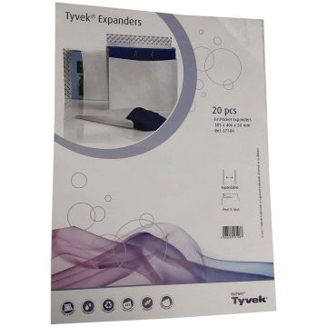 Photo Lot de 20 pochettes à soufflet 305 x 406 mm Tyvek 67184 : Enveloppes