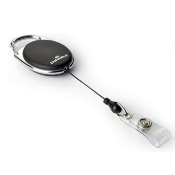 Photo DURABLE : Porte badges avec jojo - Noir (lot de 10)