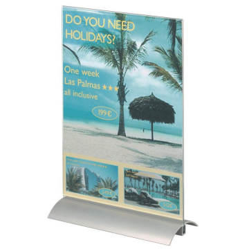 Photo DURABLE : Présentoir de table avec socle A4 8589-19