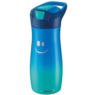 Photo Gourde avec paille intégrée - 0,58 L - Bleu MAPED Kids Concept