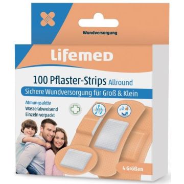 Photo Pansements imperméables - 4 tailles - Chair LIFEMED Allround 