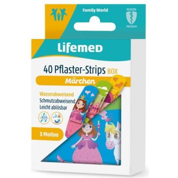 Photo Pansements pour enfants - 60 x 17 mm - Conte de fées - Boite LIFEMED
