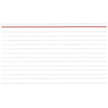 Photo Fiches Bristol lignées - 100 x 150 mm - Blanc ELVE