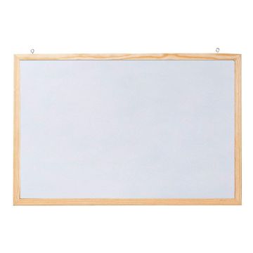 Photo Tableau magnétique blanc cadre bois - 400 x 300 mm : FRANKEN CC-MM3040E 