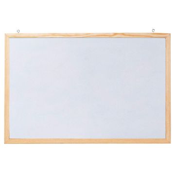 Photo Tableau magnétique blanc cadre bois - 1.000 x 600 mm : FRANKEN CC-MM60100E 