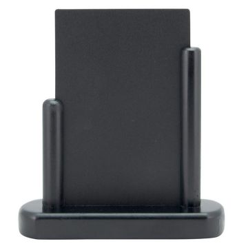 Photo Ardoise de Table - 160 x 170 mm - Support Noir : SECURIT Elegant Petit (ELE-BL-SM)