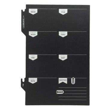 Photo Tableau noir décoratif - Ardoise 450 x 300 mm Calendrier Hebdomadaire SECURIT Silhouette Image