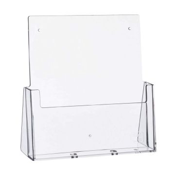 Photo Présentoir de table - 1 compartiment A4 - Transparent : HELIT H2352302
